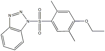 4-(1H-1,2,3-benzotriazol-1-ylsulfonyl)-2,5-dimethylphenyl ethyl ether Structure