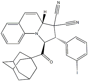 1-(1-adamantylcarbonyl)-2-(3-iodophenyl)-1,2-dihydropyrrolo[1,2-a]quinoline-3,3(3aH)-dicarbonitrile