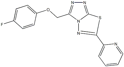 4-fluorophenyl [6-(2-pyridinyl)[1,2,4]triazolo[3,4-b][1,3,4]thiadiazol-3-yl]methyl ether