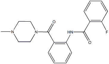 2-fluoro-N-{2-[(4-methyl-1-piperazinyl)carbonyl]phenyl}benzamide