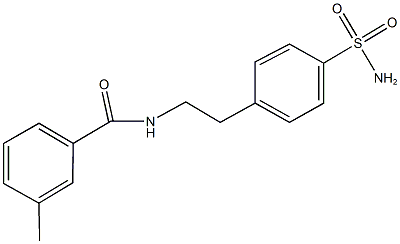 N-{2-[4-(aminosulfonyl)phenyl]ethyl}-3-methylbenzamide