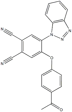 4-(4-acetylphenoxy)-5-(1H-1,2,3-benzotriazol-1-yl)phthalonitrile