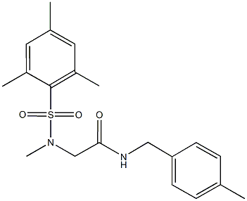 2-[(mesitylsulfonyl)(methyl)amino]-N-(4-methylbenzyl)acetamide