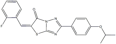 5-(2-fluorobenzylidene)-2-(4-isopropoxyphenyl)[1,3]thiazolo[3,2-b][1,2,4]triazol-6(5H)-one
