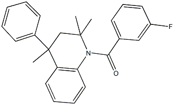 1-(3-fluorobenzoyl)-2,2,4-trimethyl-4-phenyl-1,2,3,4-tetrahydroquinoline