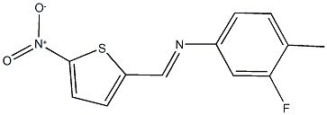 3-fluoro-4-methyl-N-[(5-nitro-2-thienyl)methylene]aniline