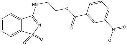 2-[(1,1-dioxido-1,2-benzisothiazol-3-yl)amino]ethyl 3-nitrobenzoate