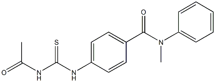 4-{[(acetylamino)carbothioyl]amino}-N-methyl-N-phenylbenzamide