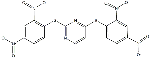 2,4-bis({2,4-bisnitrophenyl}sulfanyl)pyrimidine