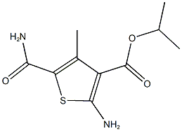 isopropyl 2-amino-5-(aminocarbonyl)-4-methyl-3-thiophenecarboxylate