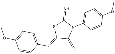 2-imino-5-(4-methoxybenzylidene)-3-(4-methoxyphenyl)-1,3-thiazolidin-4-one