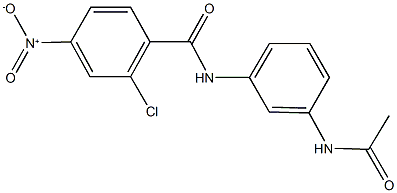 N-[3-(acetylamino)phenyl]-2-chloro-4-nitrobenzamide Structure