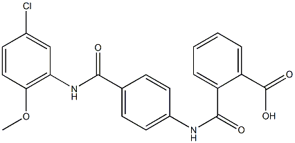 2-({4-[(5-chloro-2-methoxyanilino)carbonyl]anilino}carbonyl)benzoic acid