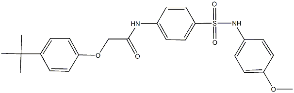 2-(4-tert-butylphenoxy)-N-{4-[(4-methoxyanilino)sulfonyl]phenyl}acetamide