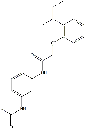 N-[3-(acetylamino)phenyl]-2-[2-(sec-butyl)phenoxy]acetamide