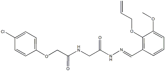 N-(2-{2-[2-(allyloxy)-3-methoxybenzylidene]hydrazino}-2-oxoethyl)-2-(4-chlorophenoxy)acetamide