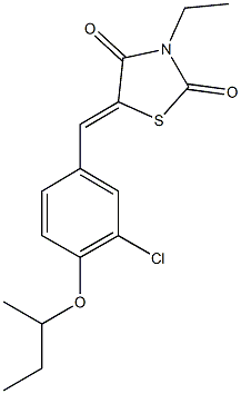 5-(4-sec-butoxy-3-chlorobenzylidene)-3-ethyl-1,3-thiazolidine-2,4-dione