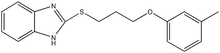 3-(1H-benzimidazol-2-ylsulfanyl)propyl 3-methylphenyl ether Structure