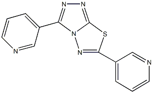 3,6-di(3-pyridinyl)[1,2,4]triazolo[3,4-b][1,3,4]thiadiazole Structure