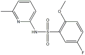 5-fluoro-2-methoxy-N-(6-methyl-2-pyridinyl)benzenesulfonamide