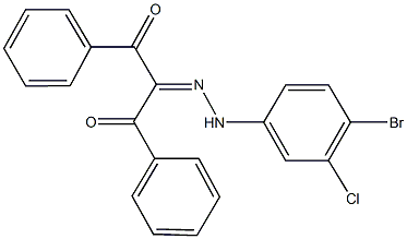 1,3-diphenylpropane-1,2,3-trione 2-[(4-bromo-3-chlorophenyl)hydrazone]