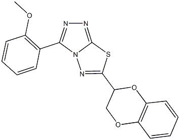 2-[6-(2,3-dihydro-1,4-benzodioxin-2-yl)[1,2,4]triazolo[3,4-b][1,3,4]thiadiazol-3-yl]phenyl methyl ether