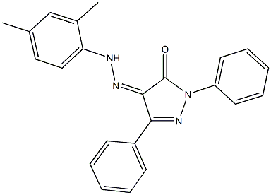 1,3-diphenyl-1H-pyrazole-4,5-dione 4-[(2,4-dimethylphenyl)hydrazone]