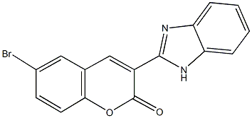 3-(1H-benzimidazol-2-yl)-6-bromo-2H-chromen-2-one Structure