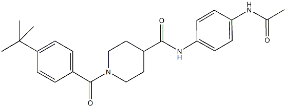 N-[4-(acetylamino)phenyl]-1-(4-tert-butylbenzoyl)-4-piperidinecarboxamide