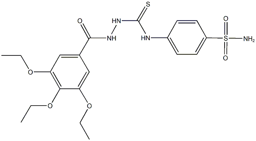 N-[4-(aminosulfonyl)phenyl]-2-(3,4,5-triethoxybenzoyl)hydrazinecarbothioamide