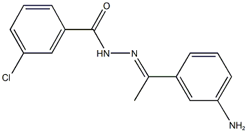 N'-[1-(3-aminophenyl)ethylidene]-3-chlorobenzohydrazide