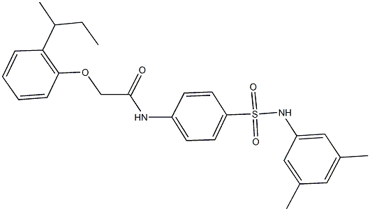 2-(2-sec-butylphenoxy)-N-{4-[(3,5-dimethylanilino)sulfonyl]phenyl}acetamide