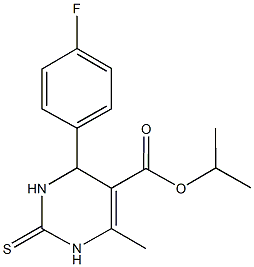 isopropyl 4-(4-fluorophenyl)-6-methyl-2-thioxo-1,2,3,4-tetrahydro-5-pyrimidinecarboxylate