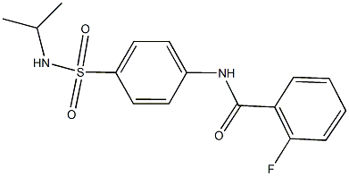2-fluoro-N-{4-[(isopropylamino)sulfonyl]phenyl}benzamide