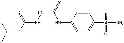 N-[4-(aminosulfonyl)phenyl]-2-(3-methylbutanoyl)hydrazinecarbothioamide