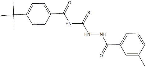 4-tert-butyl-N-{[2-(3-methylbenzoyl)hydrazino]carbothioyl}benzamide
