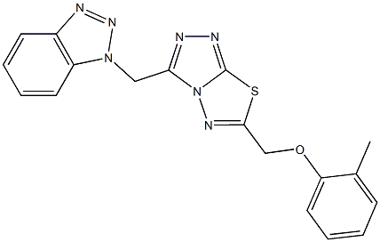 [3-(1H-1,2,3-benzotriazol-1-ylmethyl)[1,2,4]triazolo[3,4-b][1,3,4]thiadiazol-6-yl]methyl 2-methylphenyl ether