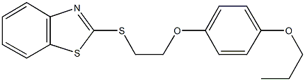 2-{[2-(4-propoxyphenoxy)ethyl]sulfanyl}-1,3-benzothiazole