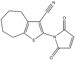 2-(2,5-dioxo-2,5-dihydro-1H-pyrrol-1-yl)-5,6,7,8-tetrahydro-4H-cyclohepta[b]thiophene-3-carbonitrile