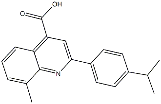 2-(4-isopropylphenyl)-8-methyl-4-quinolinecarboxylic acid