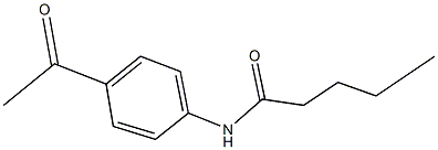 N-(4-acetylphenyl)pentanamide Structure