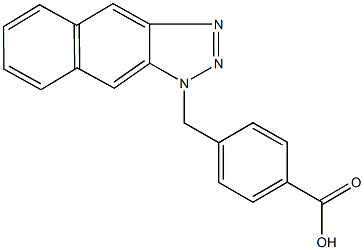 4-(1H-naphtho[2,3-d][1,2,3]triazol-1-ylmethyl)benzoic acid Structure