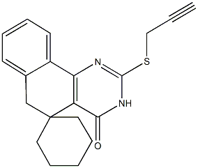 2-(propynylsulfanyl)-5,6-dihydrospiro(benzo[h]quinazoline-5,1'-cyclohexane)-4(3H)-one