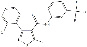 3-(2-chlorophenyl)-5-methyl-N-[3-(trifluoromethyl)phenyl]-4-isoxazolecarboxamide