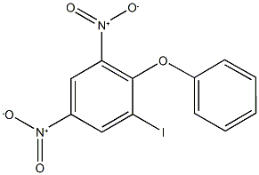 1-iodo-3,5-dinitro-2-phenoxybenzene Structure