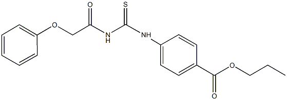 propyl 4-({[(phenoxyacetyl)amino]carbothioyl}amino)benzoate