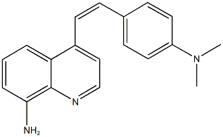 N-{4-[2-(8-amino-4-quinolinyl)vinyl]phenyl}-N,N-dimethylamine