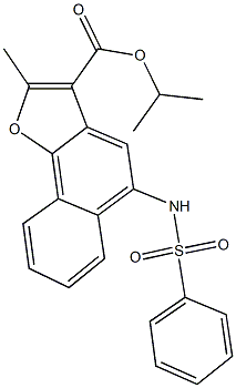 isopropyl 2-methyl-5-[(phenylsulfonyl)amino]naphtho[1,2-b]furan-3-carboxylate