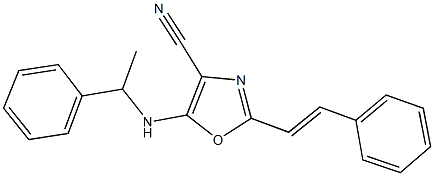 5-[(1-phenylethyl)amino]-2-(2-phenylvinyl)-1,3-oxazole-4-carbonitrile