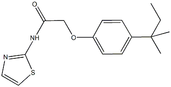 2-(4-tert-pentylphenoxy)-N-(1,3-thiazol-2-yl)acetamide
